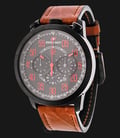 SWISS NAVY 8926MABOR Man Black Dial Brown Leather Strap-0